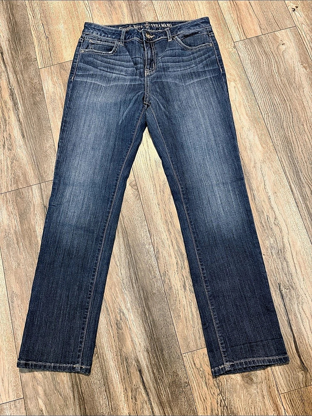 Simply Vera Wang straight leg jeans Blue Size 8